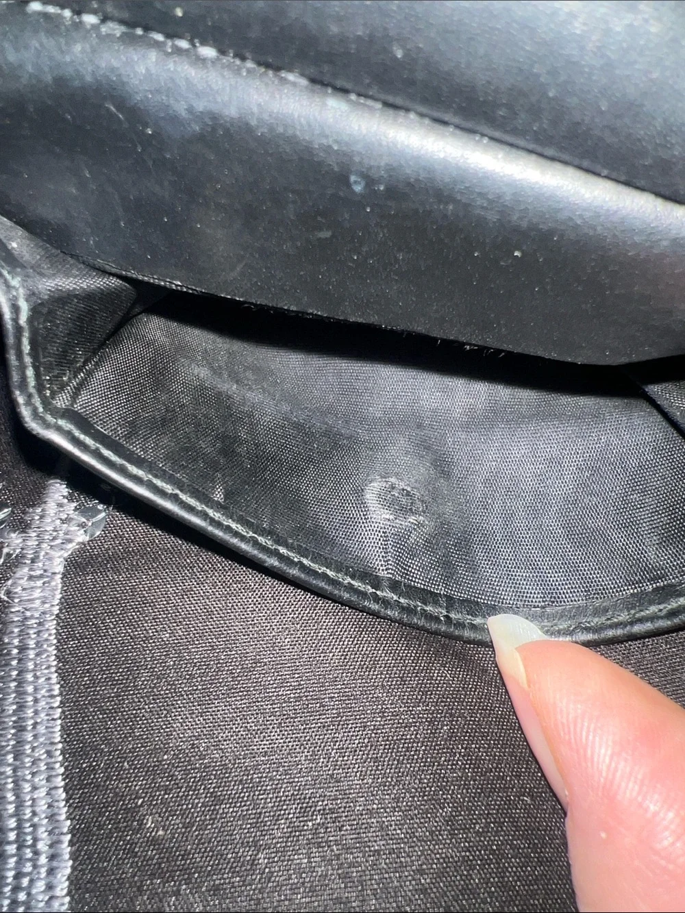 Gucci black leather
